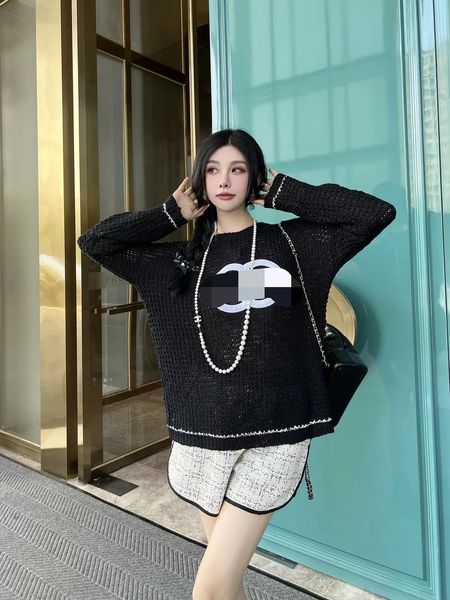 

712 2022 milan runway summer brand same long sleeve women's crew neck womens qian, White