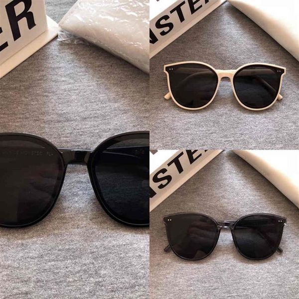 

2020 korean star popular sunglasses fashion women round frame sun glasses men gentle monster sunglasses luxury package solo x07162242q, White;black