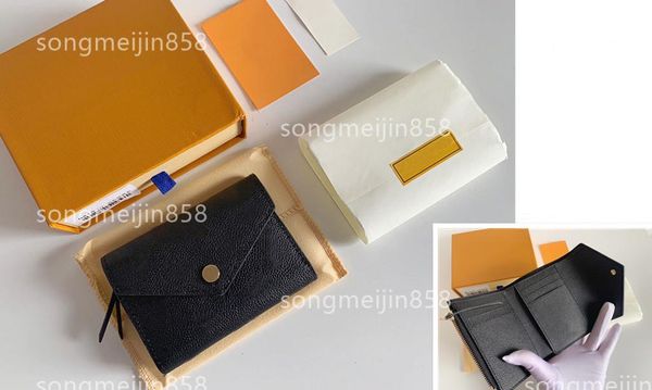 

wholesale bags m41938 new empreinte folding wallet fashion lychee pattern bags luxury designer bags clutch handbag card pcckage coin purse w, Red;black