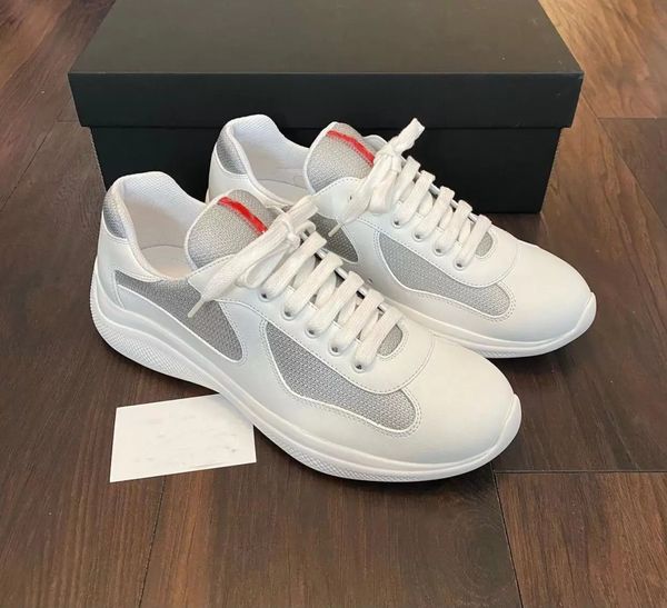 

perfect designer americas cup sneaker shoes men casual flats couple mesh breathable sports skateboard walking outdoor trainers eu35-47, Black