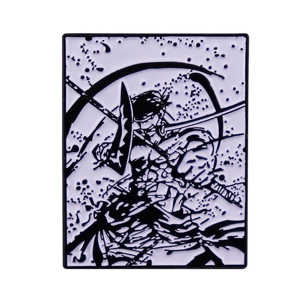 

one-piece trafalgar d. water law enamel pin anime brooch badge jewelry, Blue
