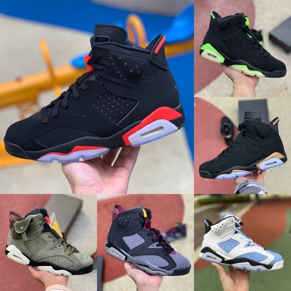 

jumpman black infrared 6 6s mens high basketball shoes jorden university blue electric green jordÃ¡n ts bordeaux unc carmine dmp tinker orego
