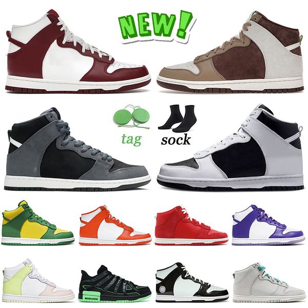 

2022 designer high shoes mens skate trainers team red light chocolate dark grey sup by any means brazil syracuse rubber green strike women o