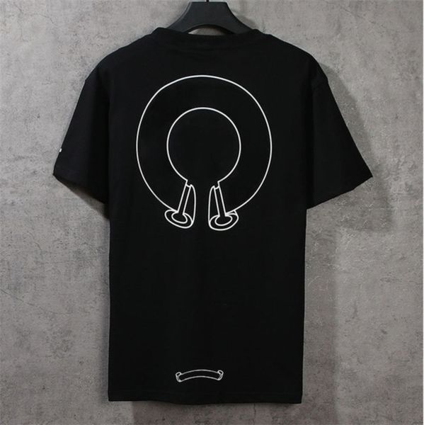 

loose summer ch men's classic designer t shirts short sleeves letter horseshoe sanskrit cross print sweatshirts t-shirts woman tees 5sa, White;black