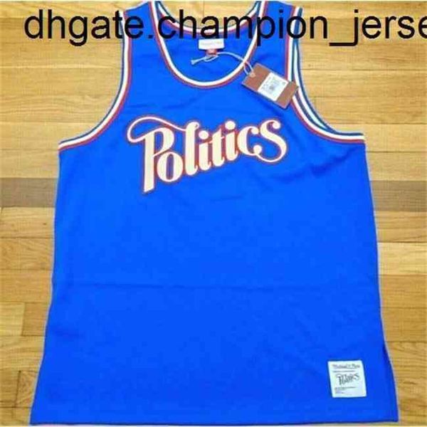

new goods mitchell & ness sneaker politics blue basketball jersey vest stitched throwback basketball jerseys vest shirt, Black