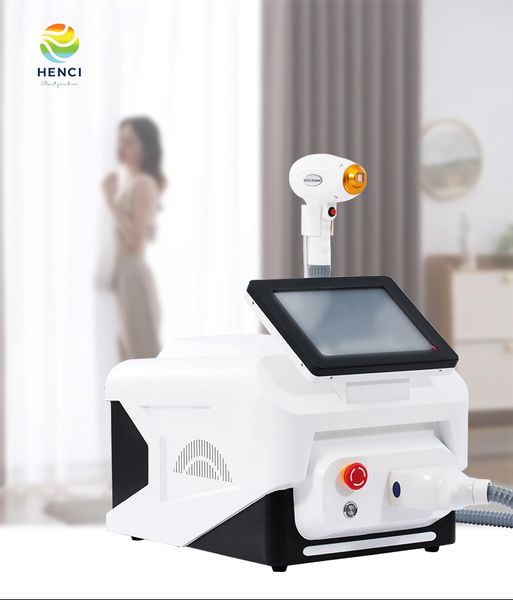 

portable laser alexandrite hair removal 3 wavelength 755 808 1064nm diode laser hair removal machine for skin rejuvenation, Black