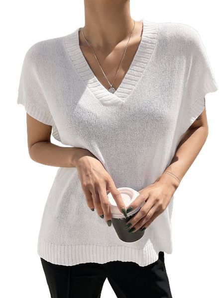 

dazy batwing sleeve knit a3xw#, White;black