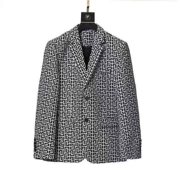 

b1908 2022 mens suits fashion designer blazers man classic casual floral print luxury jacket brand long sleeve slimsuit coats, White;black