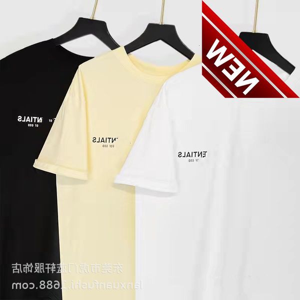 

fog bear of god double thread essentials california short sleeve men's loose couple t-shirt women's fashion brand, White;black