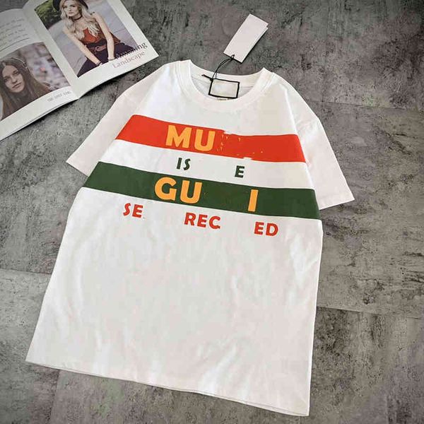 

spring new family women's simple neck t-shirt for men casual, White