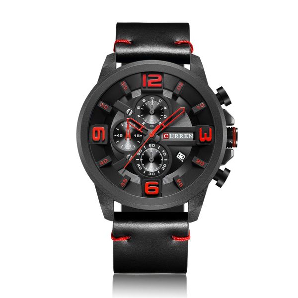 

belt love waterproof watch quality men's sports watchl1, Slivery;brown
