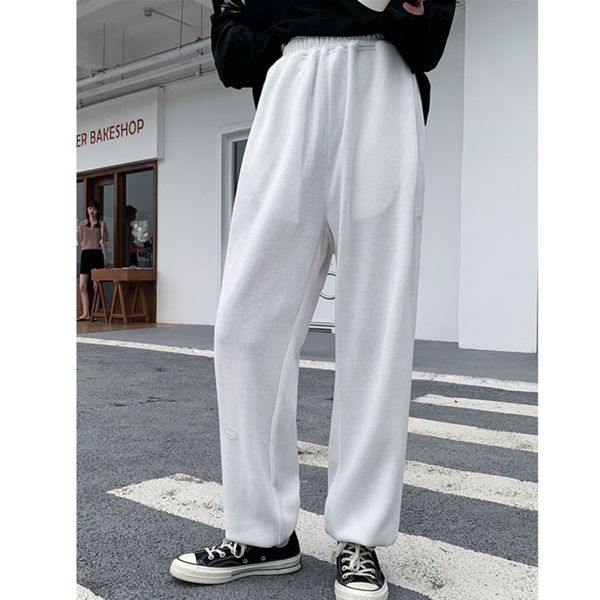 

gray jogging sweatpants women baggy korean fashion joggers training wide sports pants oversize trousers female palazzo cx220316, Black;white