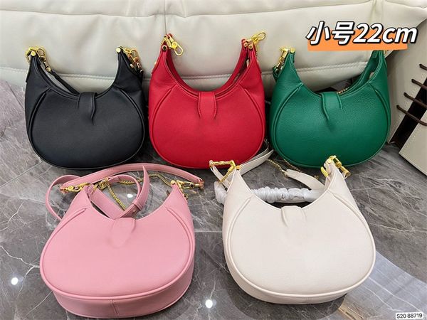

luxury lady small shoulder bags designer woman elling classic luxuries designers women bag half moon casual axillary handbag size 22cm*15cm