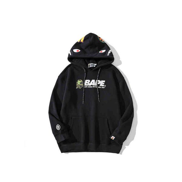 

men's hoodies & sweatshirts youth casual back ghosting letter printed sweater pwgr, Black