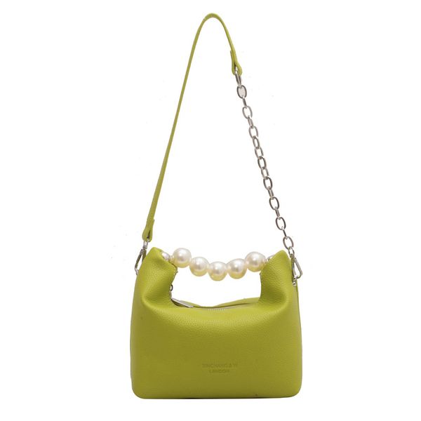 

designer dumplings bag candy colors pearl purse chain one-shoulder handbag for women in pu with 2022 new arrival