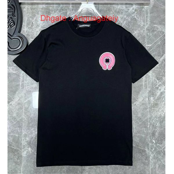 

loose ch men's t shirts brand man t-shirt luxury summer women cross sanskrit tees letter designer tshirts boy fashion round neck shirt, White;black