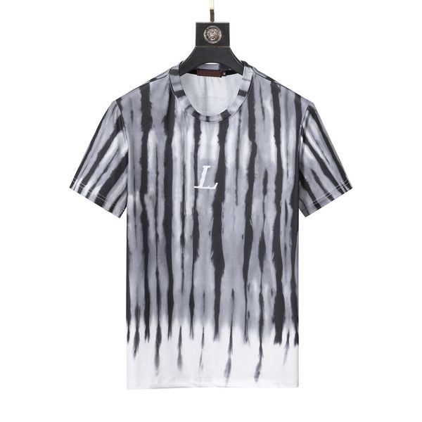 

22ss men's t-shirt designer brand casual tee sports animal letters printed pattern summer street loose short sleeve s37, White;black
