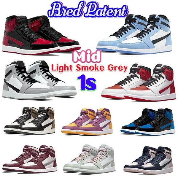 

designers 1s basketball shoes 1 unc university blue mid light smoke grey black white high hyper royal dark mocha chicago twist sneakers men