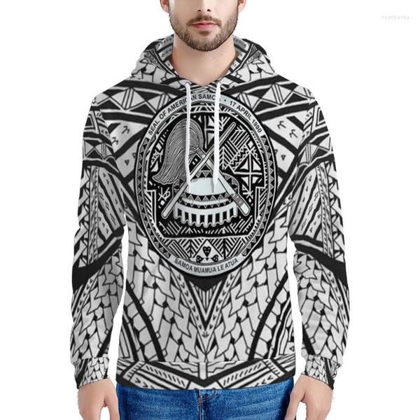 Felpe con cappuccio da uomo Felpe Tonga Modello personalizzato Vendi stampa polinesiana Personalizza il tuo design Pullover oversize standard da uomo