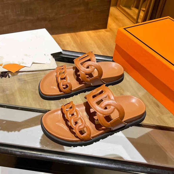 

slippers summer beach sandals women's flat bottomed low heel leather hollow out roman style pig nose two uncle one line slippers, Black