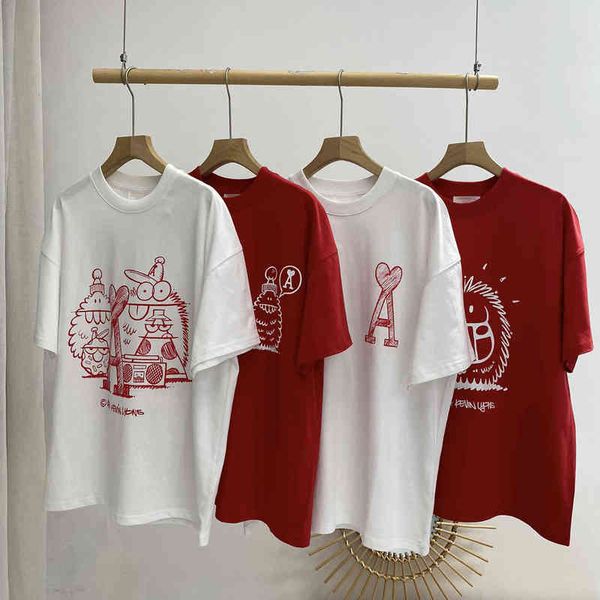 

designer[correct version] fashion x kevin lyons joint capsule printing graffiti big love short sleeve t-shirt, White