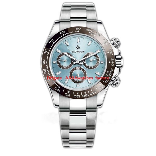 

business antique luxury watch automatic mechanical stainless steel sport montre de luxe 40mm luminous gold designer designer roles watches m, Slivery;brown