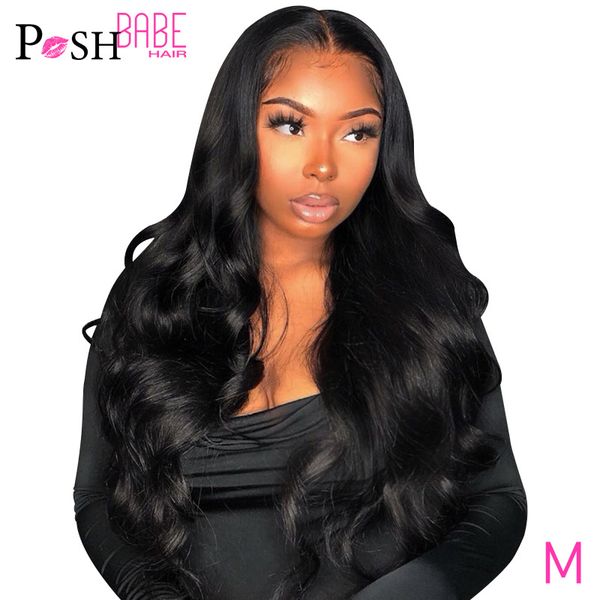 

accessories posh babe 13x4 lace frontal wigs brazilian body wave lace front human hair wigs for black women pre plucked hairline baby hair, Silver