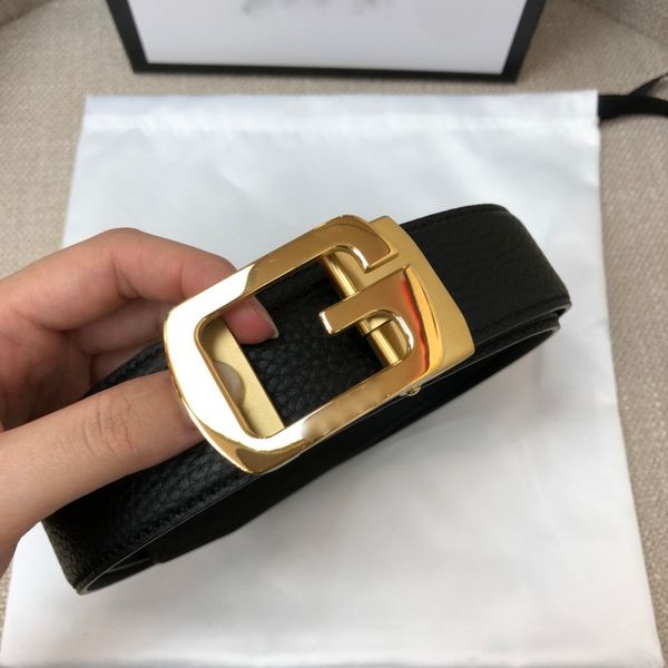 par g cinto de marca de luxo para homem genuíno Calfskin macio e confortável titânio aço banhado a ouro fivela oficial réplica réplica mens cintos deserta alta qualidade 35mm