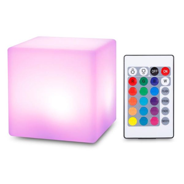 Luci notturne Luce a forma di cubo LED ricaricabile USB con telecomando per camera da letto 7 colori che cambiano batteria incorporataNotte