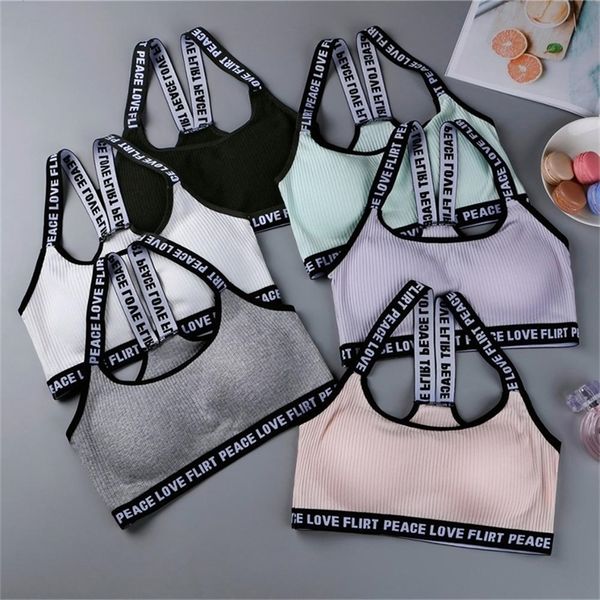 Duduelite Letter Sports Bras Push Up Sport Sports Rouphe Conten