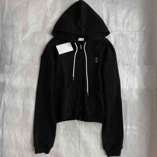 

luxury womens designer jackets alphabet logo print 3d embroidered drawstring athleisure hoodie hooded jacket autumn women clothing 0912, Black;brown