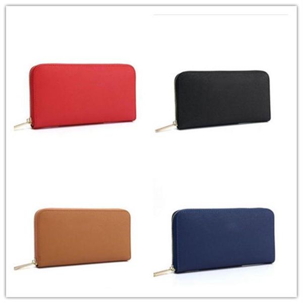 

2019 classic ladies big designer long wallet large capacity good quality pu123265z, Brown;gray