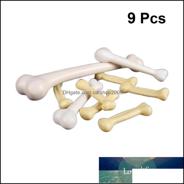 Decorazione per feste Forniture per eventi Festive Home Garden 9Pcs Puntelli di Halloween Plastica Savage Bone Chamber Bar Persona intera Simative Human Bones