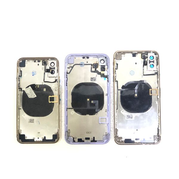 

back housing cover replacement for iphone 11 pro max phone house integrated glasses cell phone housings with little parts installed and logo