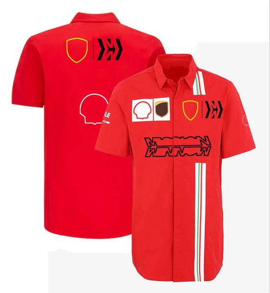 

2022 new f1 t shirt team casual clothing formula one driver t shirt lapel short sleeve f1 shirt plus size sweatshirt racing jersey customiza