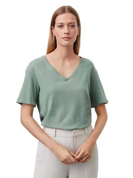 

motf premium linen blend heather t-shirt b1pe#, White