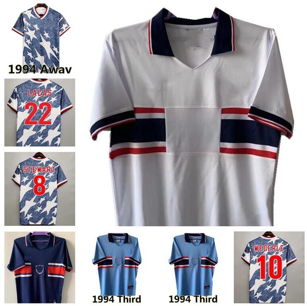 

retro usaes 1994 1995 home away soccer jerseys lalas reyna wynalda vintage united states wegerle stewart jones lalas moore football shirt cl, Black;yellow