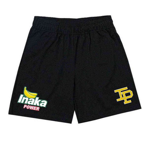 

summer for men shorts inaka power banana mesh sports running training basketball breathable shorts gym ip shorts, White;black