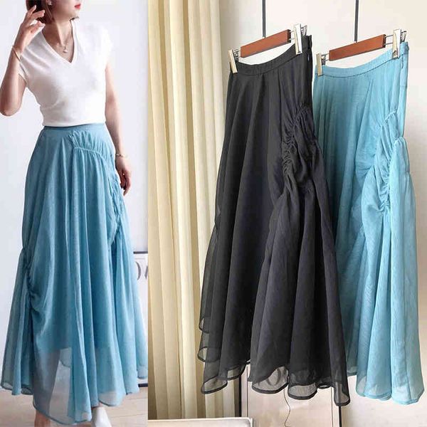

skirts p265280g irregular bicolor skirt female, Black