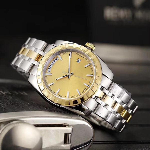 

men watch stainless steel strap automatic movment sapphire glass mirror mens watches jason007 orologio di lusso330u, Slivery;brown