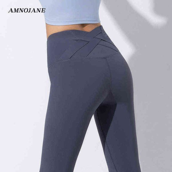 

girls black leggings women high waist tights elastic sport legging ladies jogging yoga compression pants gym clothing white t220725, White;red