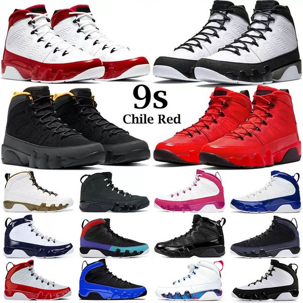 

men basketball shoes 9s particle grey chile red 9 change the world pearl blue university gold bred patent mens outdoor sports trainers, White;red