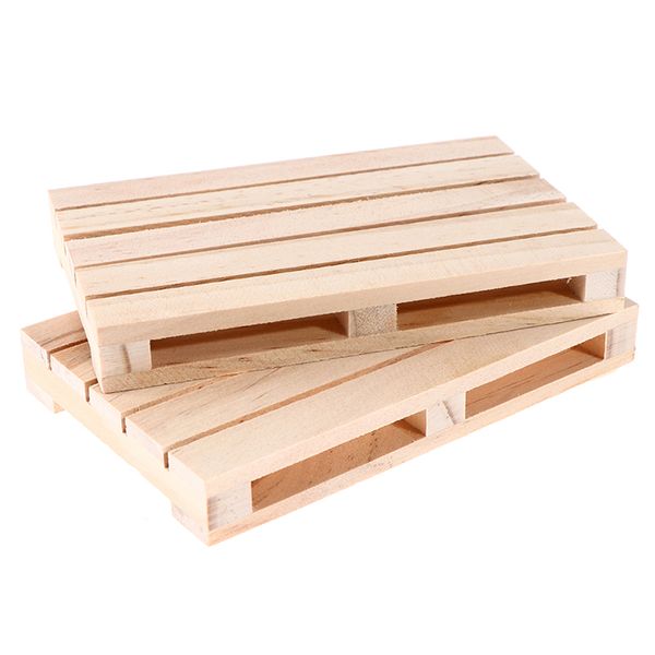 Altri decorazioni per la casa 1pcs mini bandiere da pallet in legno per bevande calde e fredde tappeti da isola