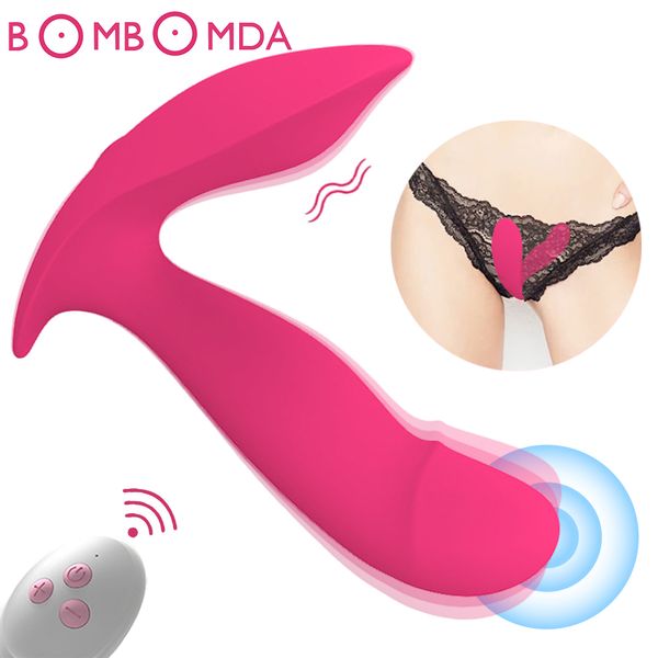 Носимый бабочка вибратор вибратор G Spot Sexy Toys для женщин 10 скоростей стимулятор Clitoris Стимулятор дистанционного управления вибрирующие яйцо