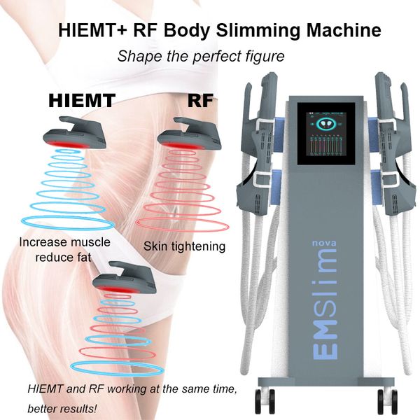 EMSlim Body Slimming Weight Loss Machine HIEMT Costruzione elettromagnetica Muscle RF Skin Tightening Beauty Equipment 2 anni di garanzia