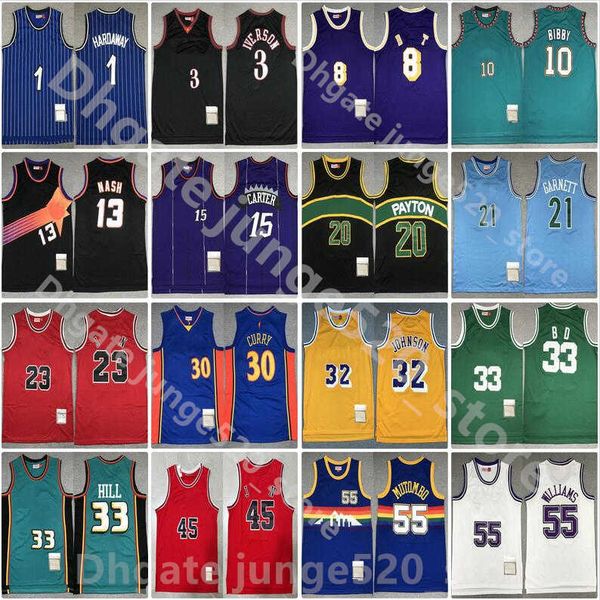 

fast delivery mitchell ness retro basketball jerseys durant curry johnson iverson pippen rodman webber olajuwon mcgrady mutombo bibby stockt, Black;red