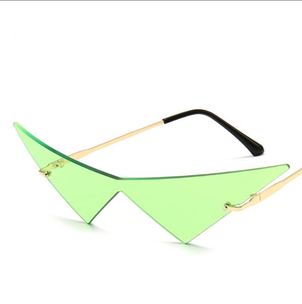Оптовые треугольные солнцезащитные очки для мужчин и женщин мода мода Catwalk улица хип-хоп солнцезащитные очки быстрый корабль