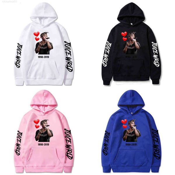 

hoodie wholesale american singer juice wrld print fashion for men and women, Black