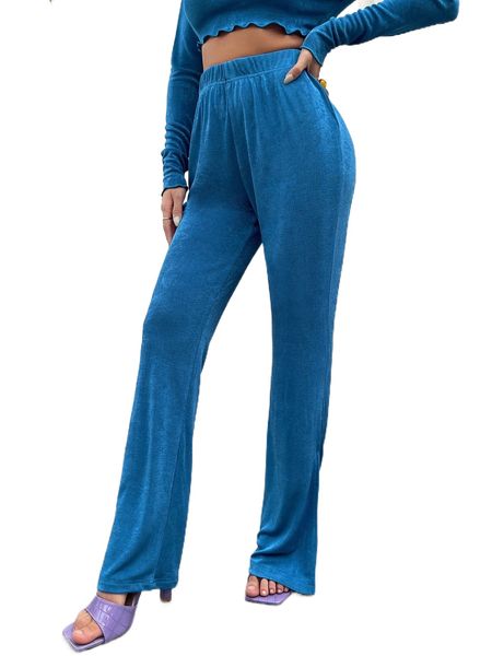 

high waist glitter slit hem pants j71j#, Black;white