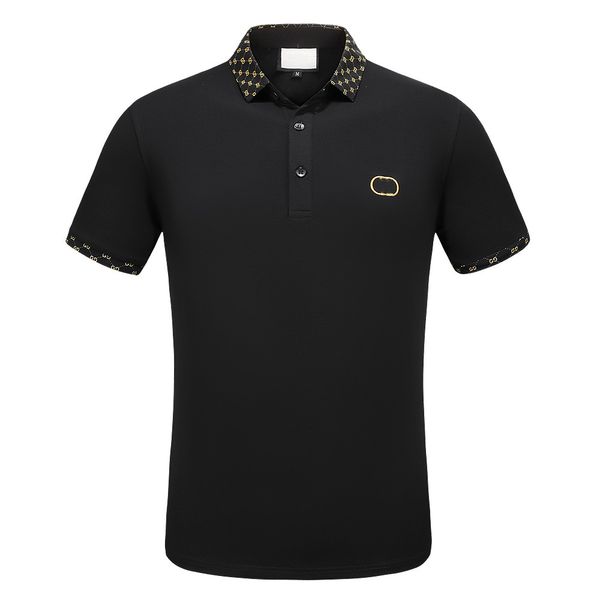 

2022ss early spring new high-grade cotton printed t-shirt round neck stitching pullover short sleeves size: m~xxxl color: black and white y8, White;black